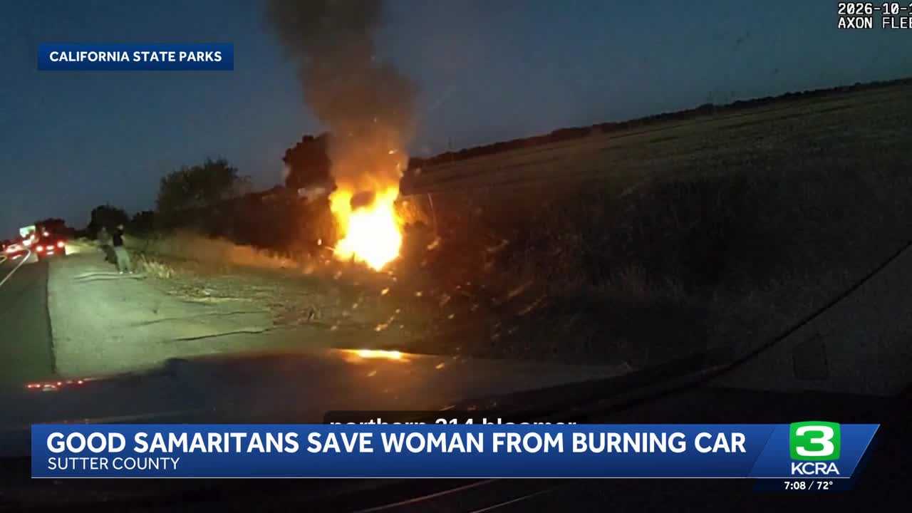 Officers rescue woman from burning car — WISN 12 Milwaukee, Frisco Community news
