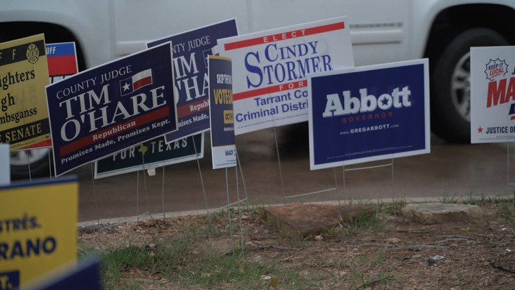 A vibrant community scene in Frisco, Texas, showcasing families and neighbors engaging ahead of the midterm elections.